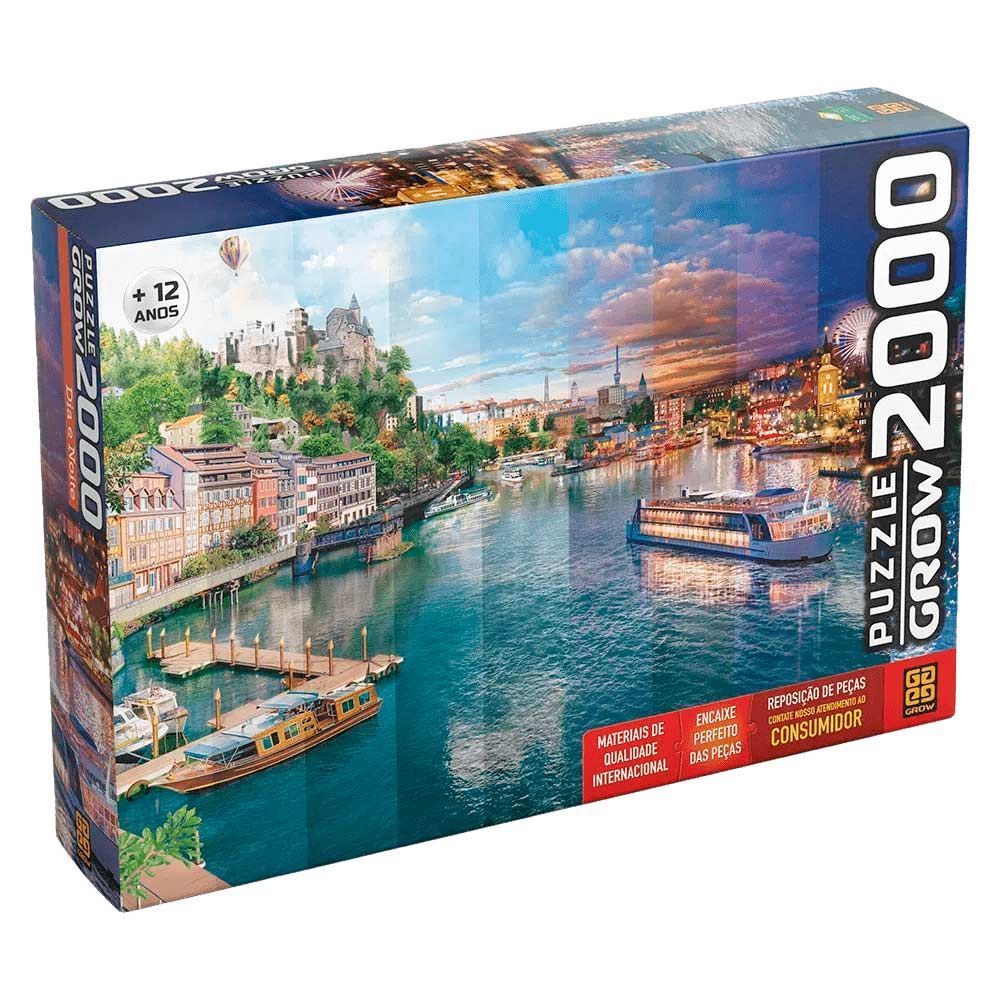 Quebra-Cabeça 2000 Peças Dia E Noite Grow - 03940