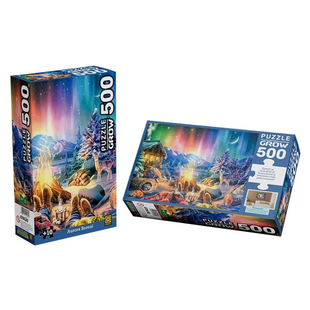 Quebra-Cabeça Aurora Boreal 500 Peças Grow - 0469