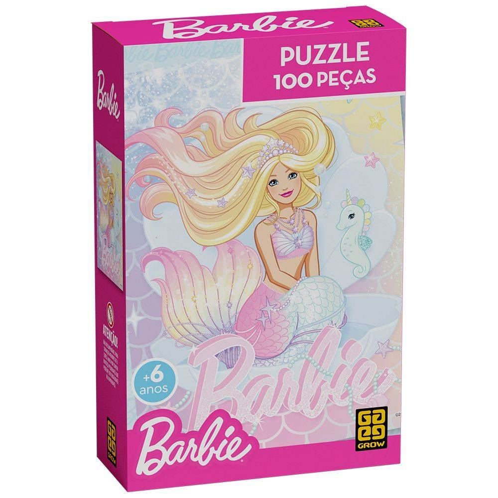 Quebra-Cabeça Barbie Brilhante Grow - 04587 