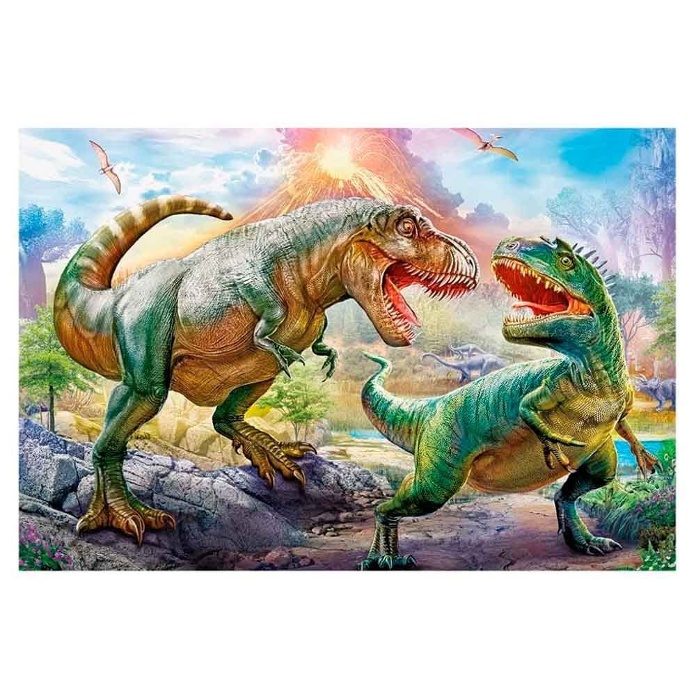 Quebra-Cabeça Batalha Dos Dinossauros Puzzle 200 Peças Grow - 04044