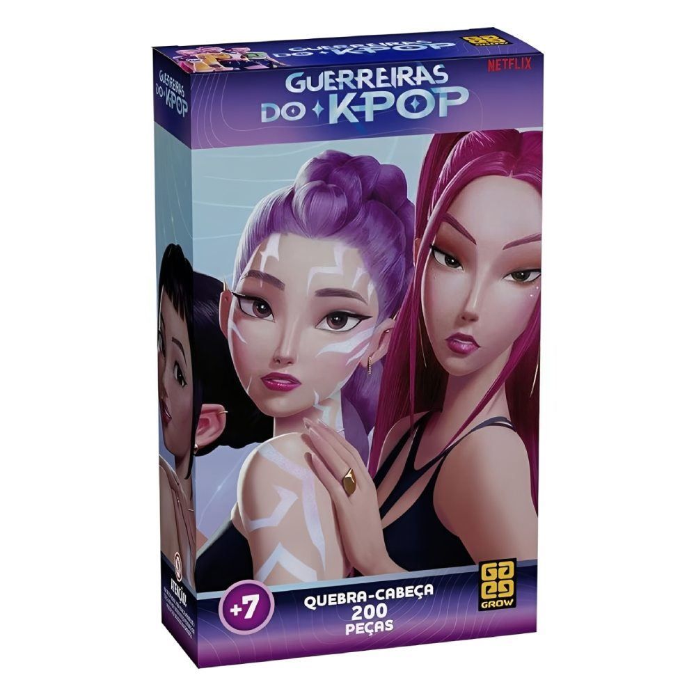 Quebra-Cabeça Guerreiras do K-Pop Grow - 200 peças