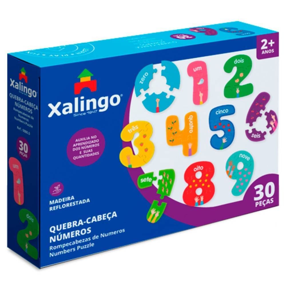 Quebra Cabeça Números 30 Peças Xalingo - 1779.8