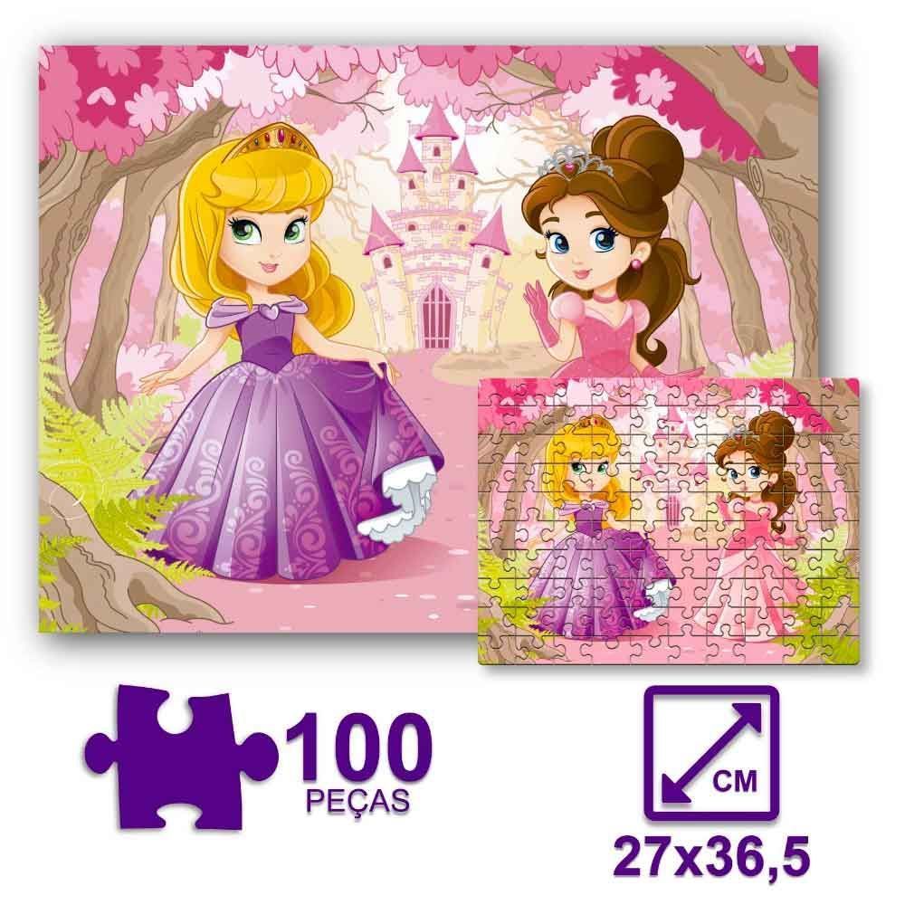 Quebra-Cabeça Princesas 100 Peças Pais E Filhos Gala - 7261