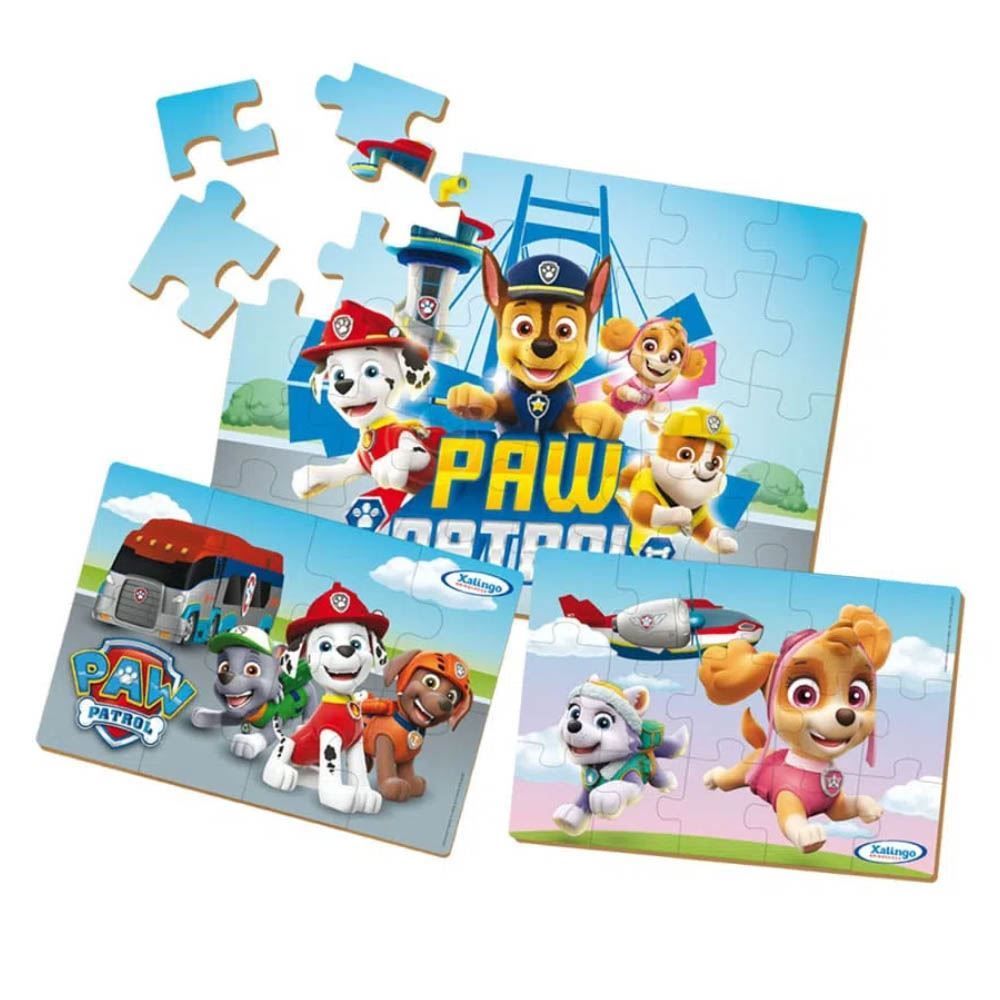 Quebra-Cabeça Progressivo Patrulha Canina 53 Peças Xalingo - 13832