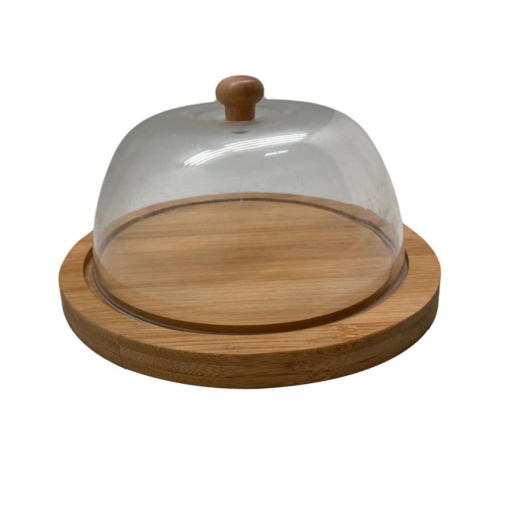 Queijeira Havan Casa 20Cm - Bambu