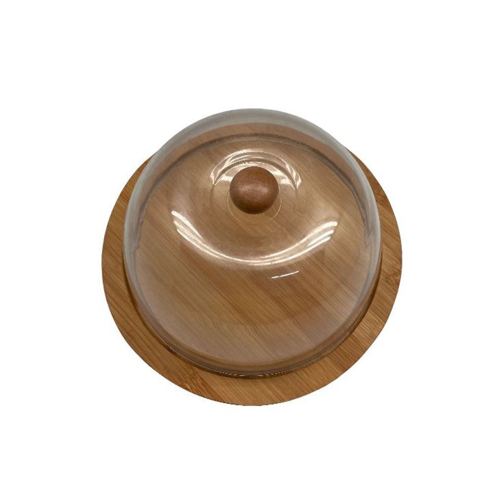 Queijeira Havan Casa 20Cm - Bambu