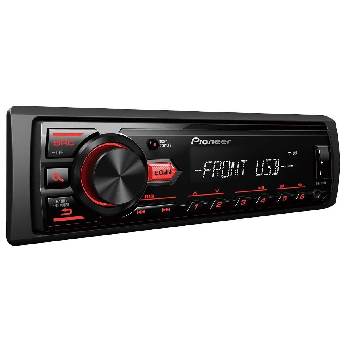 Rádio Automotivo Mp3 Player Receiver Com Usb Mvh-98Ub Pioneer - 1 DIN