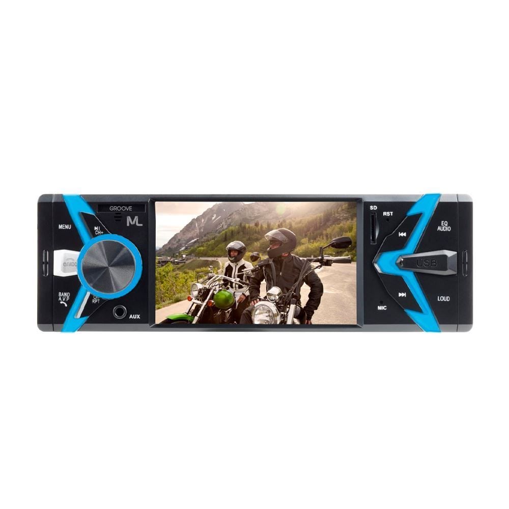 Rádio Mp5 Player Com Bluetooth Groove P3341 Multilaser - 1 DIN