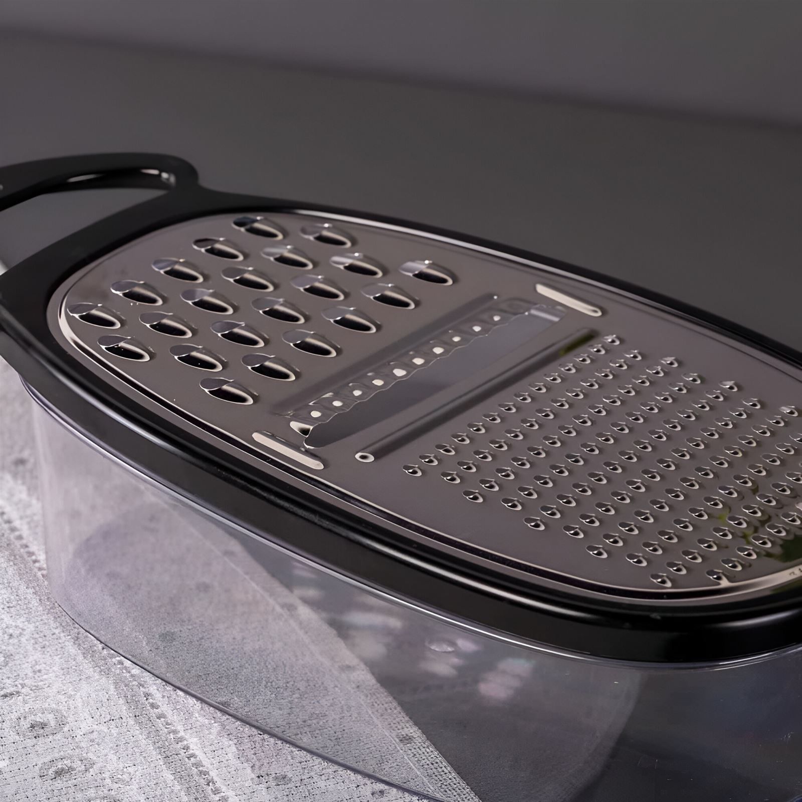 Ralador Com Pote Coletor Oval Inox Havan Casa - Preto