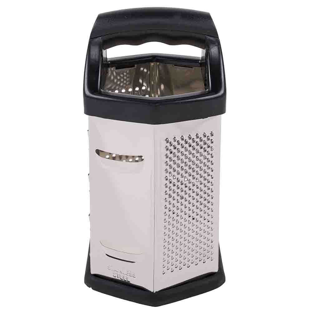 Ralador De Alimentos 6 Faces 20Cm Finecasa - Preto