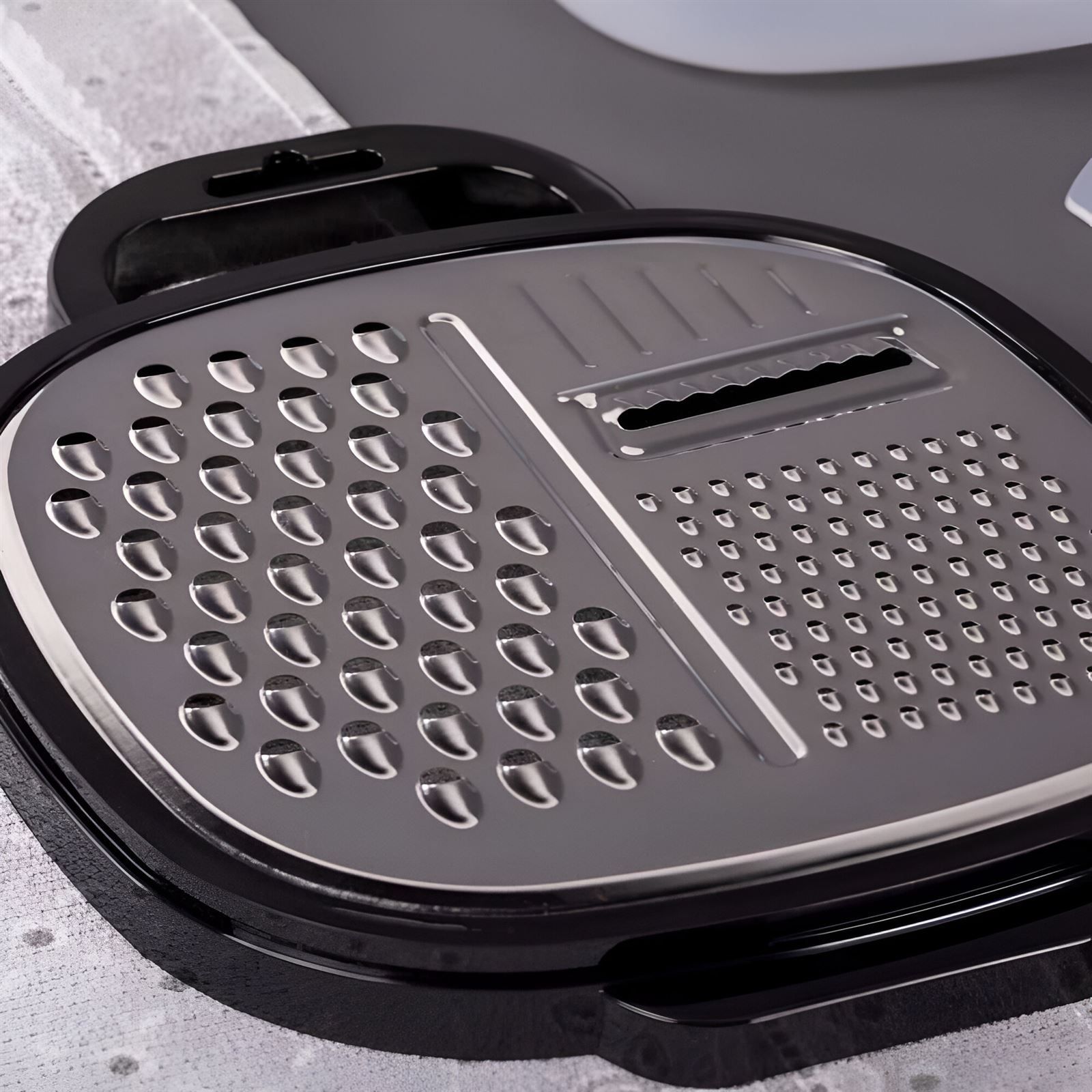 Ralador Quadrado Com Pote Coletor Inox Havan Casa - Preto