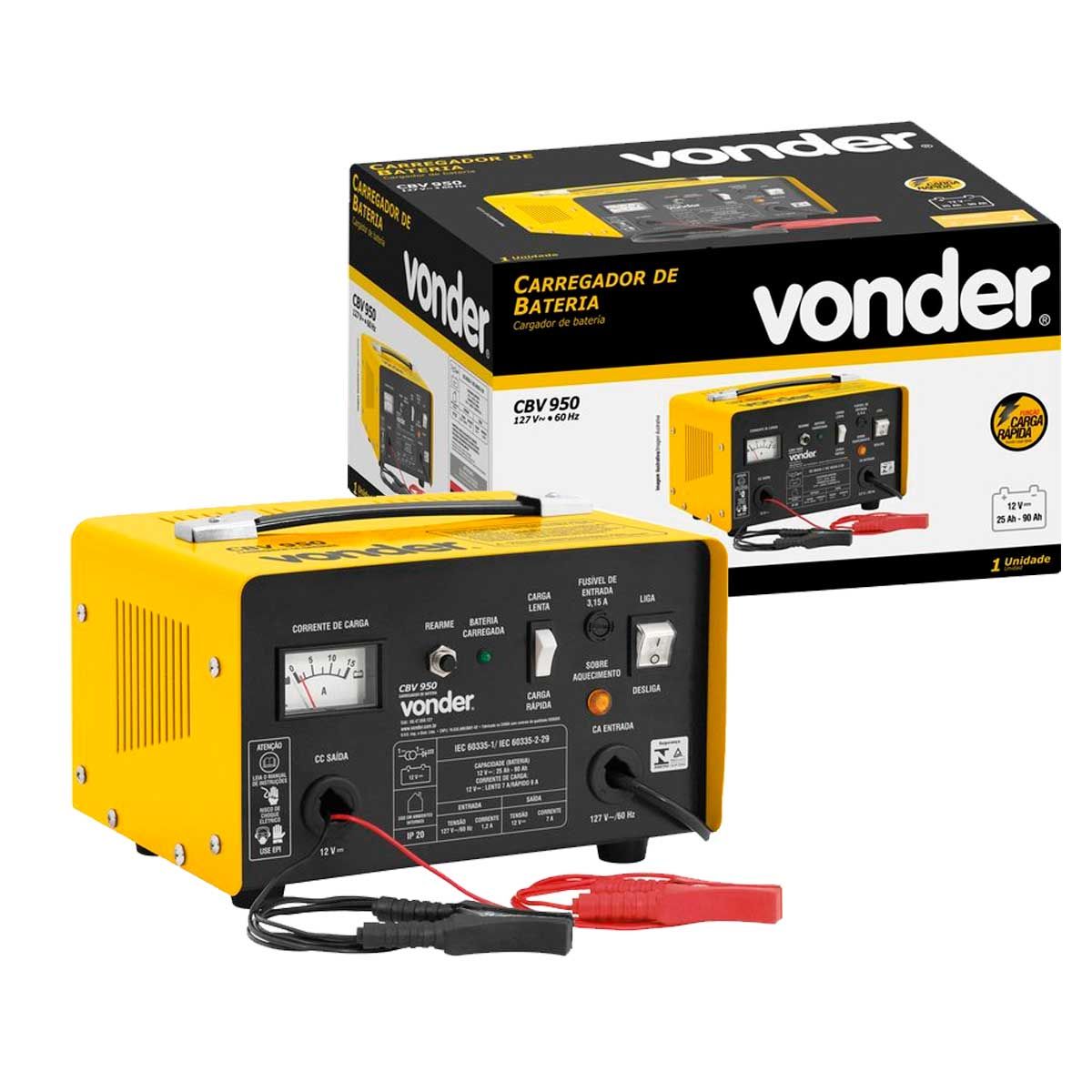 Carregador de Bateria CBV950 Vonder