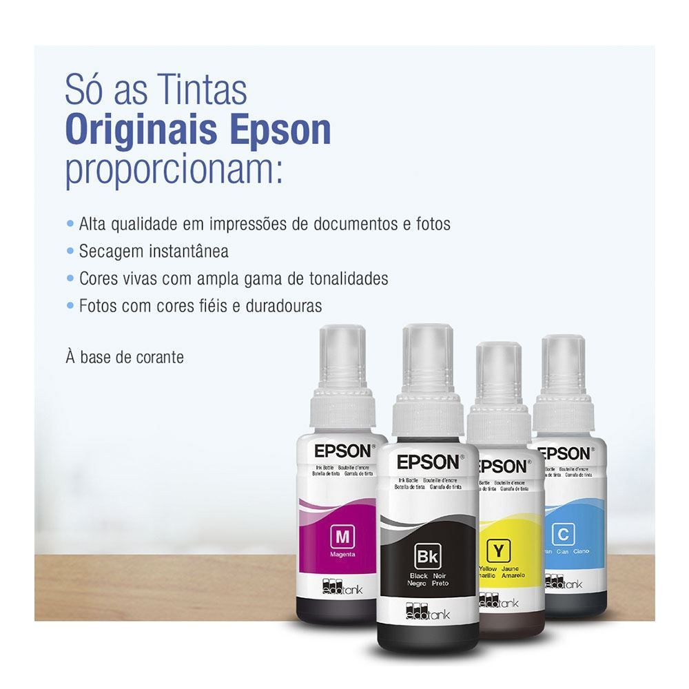 Refil Garrafa De Tinta 65Ml Amarelo Epson - T544