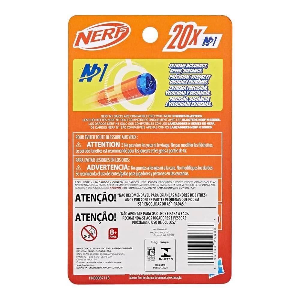 Refil N1 Series 20 Dardos Nerf Hasbro - F8640