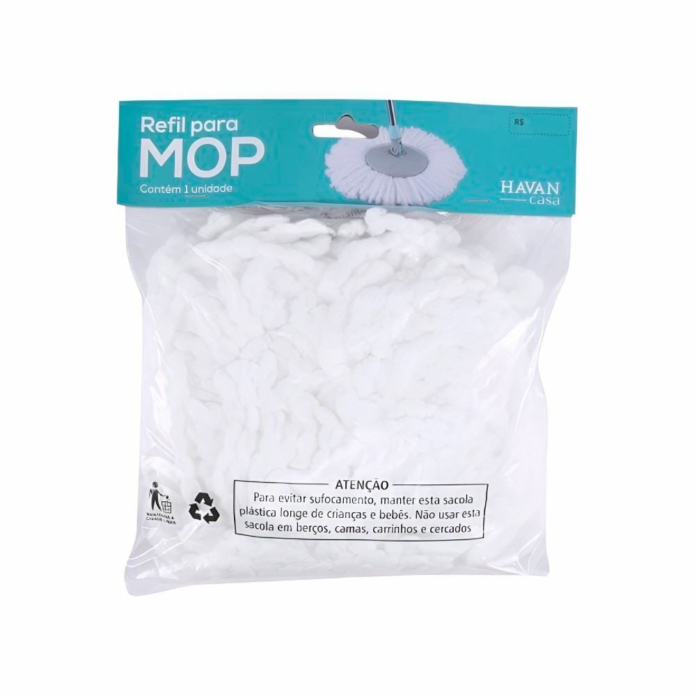 Refil Para Mop Normal E Premium Havan Casa 36 Cm - Microfibra
