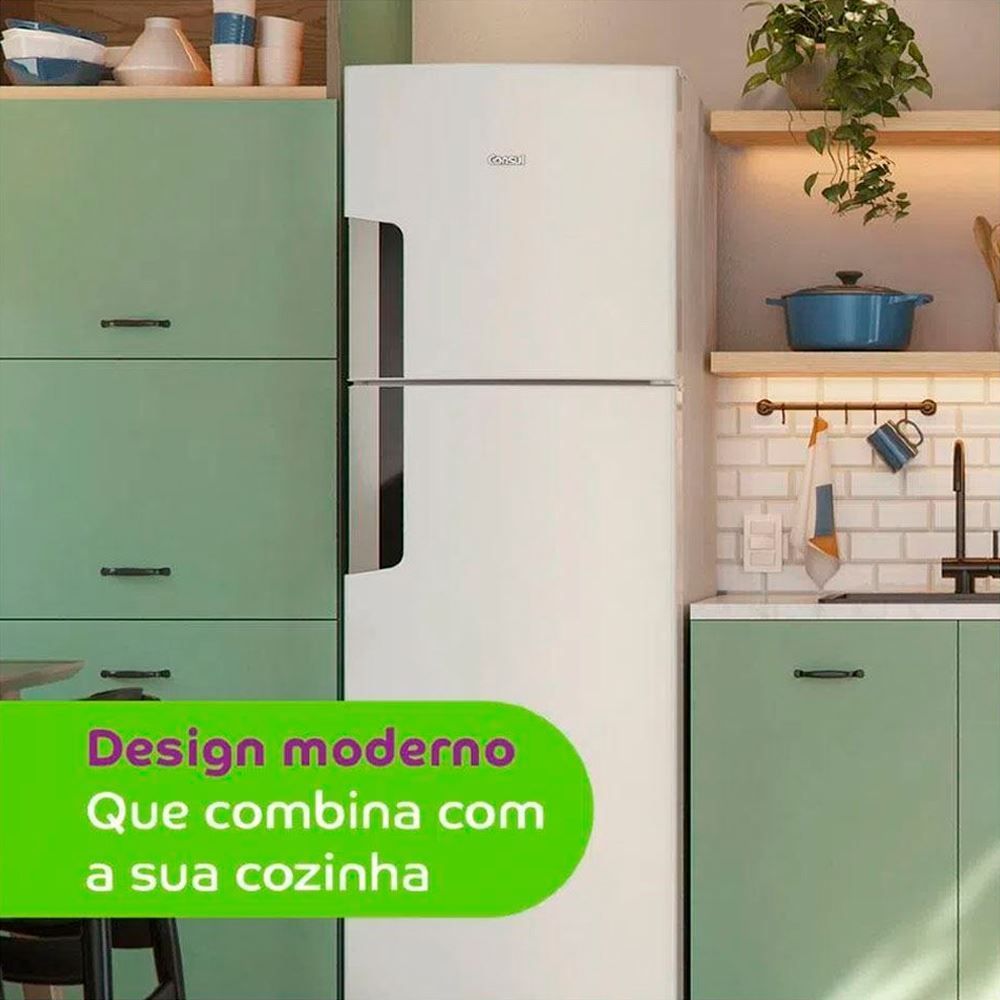 Refrigerador Geladeira Consul Frost Free Duplex 386L Branca CRM44AB 