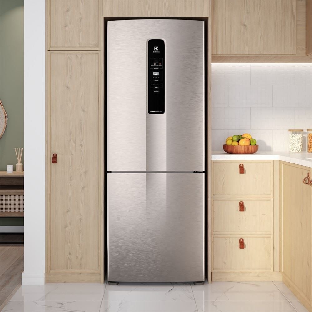 Refrigerador Geladeira Electrolux Frost Free Inox com AutoSense Duplex 490 Litros IB7S