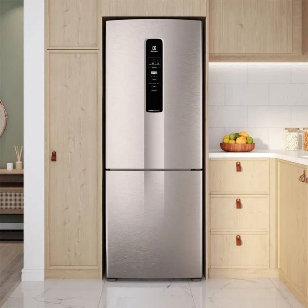 Refrigerador Geladeira Electrolux Frost Free Inox com AutoSense Duplex 490 Litros IB7S
