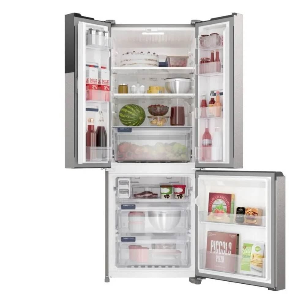 Refrigerador Geladeira Electrolux Inox Look Frost Free 480 Litros IM7S