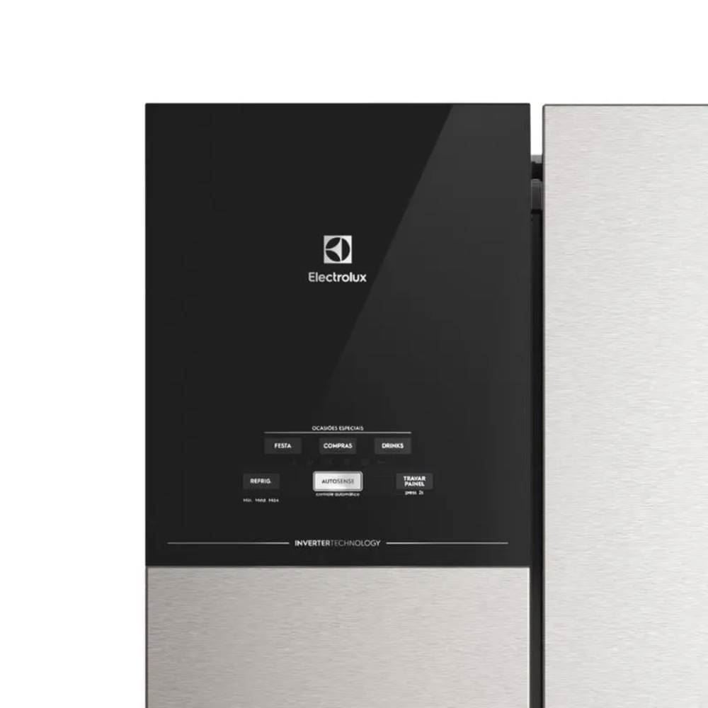 Refrigerador Geladeira Electrolux Inox Look Frost Free 480 Litros IM7S