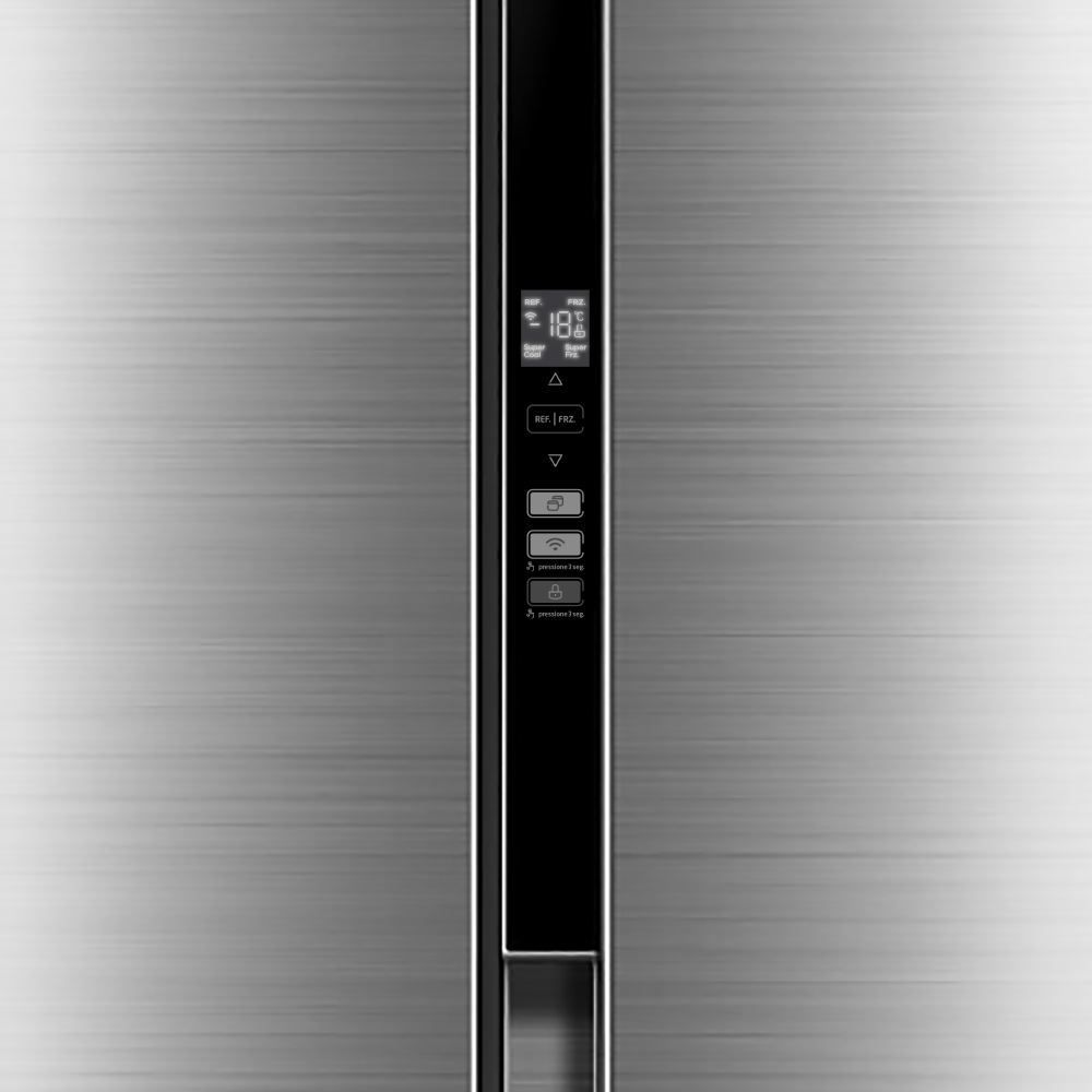 Refrigerador Geladeira Midea Side By Side Inverter Inox 442 Litros MDRS598FGA