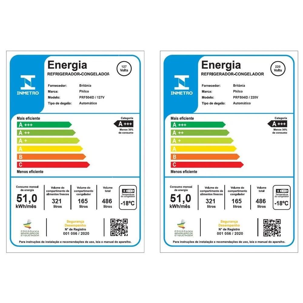 Refrigerador Side By Side Philco 486 Litros PRF504ID Dispenser de Água