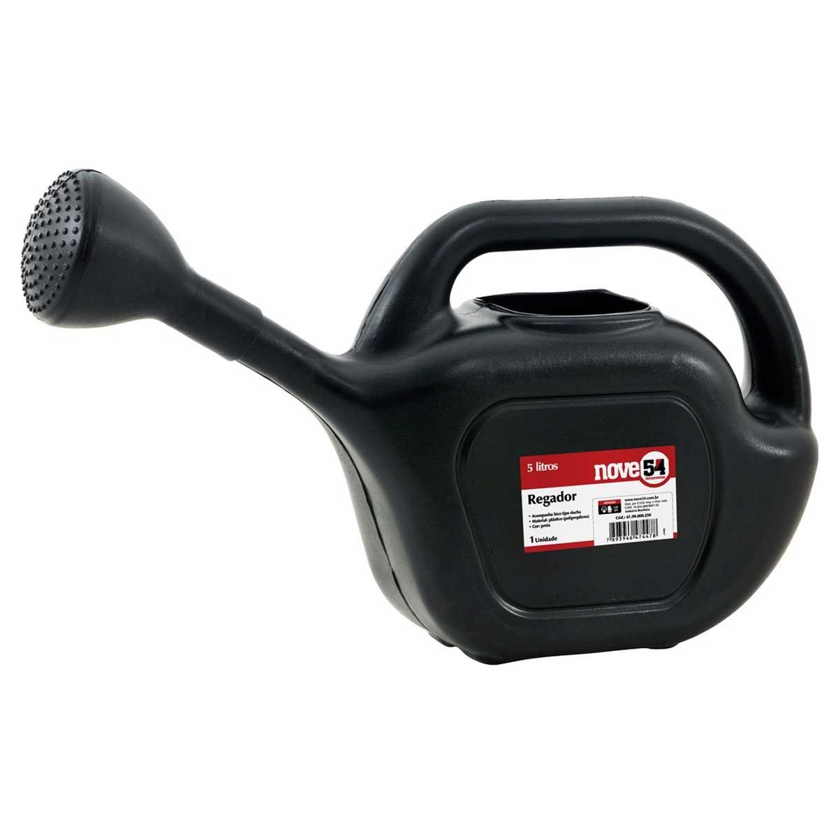 Regador de Plástico 5 Litros Nove54 - PRETO