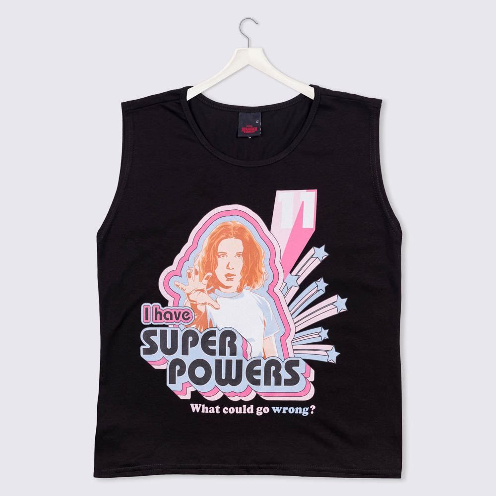 Regata 12 a 16 anos Super Powers Stranger Things 