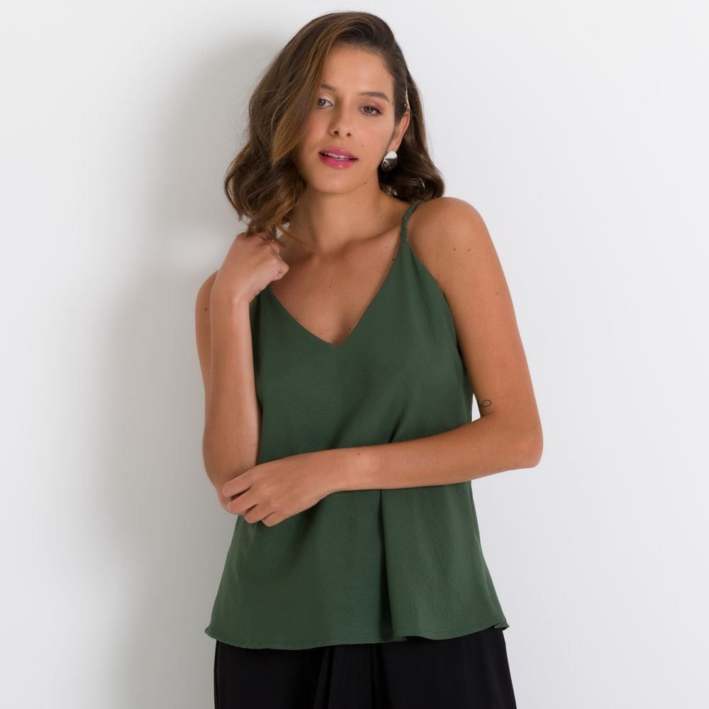 Regata com Alça com Trança Patricia Foster