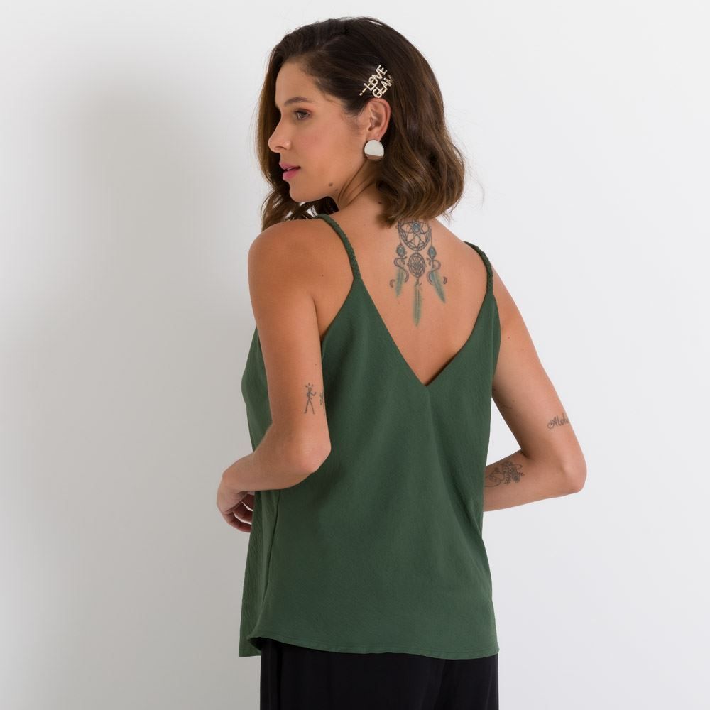 Regata com Alça com Trança Patricia Foster