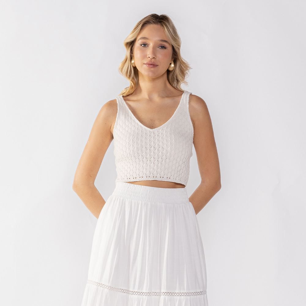 Regata Cropped Feminina De Tricot Boby Blues