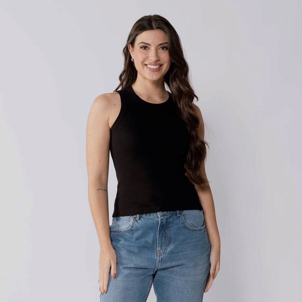 Regata Feminina Básica De Ribana Boby Blues