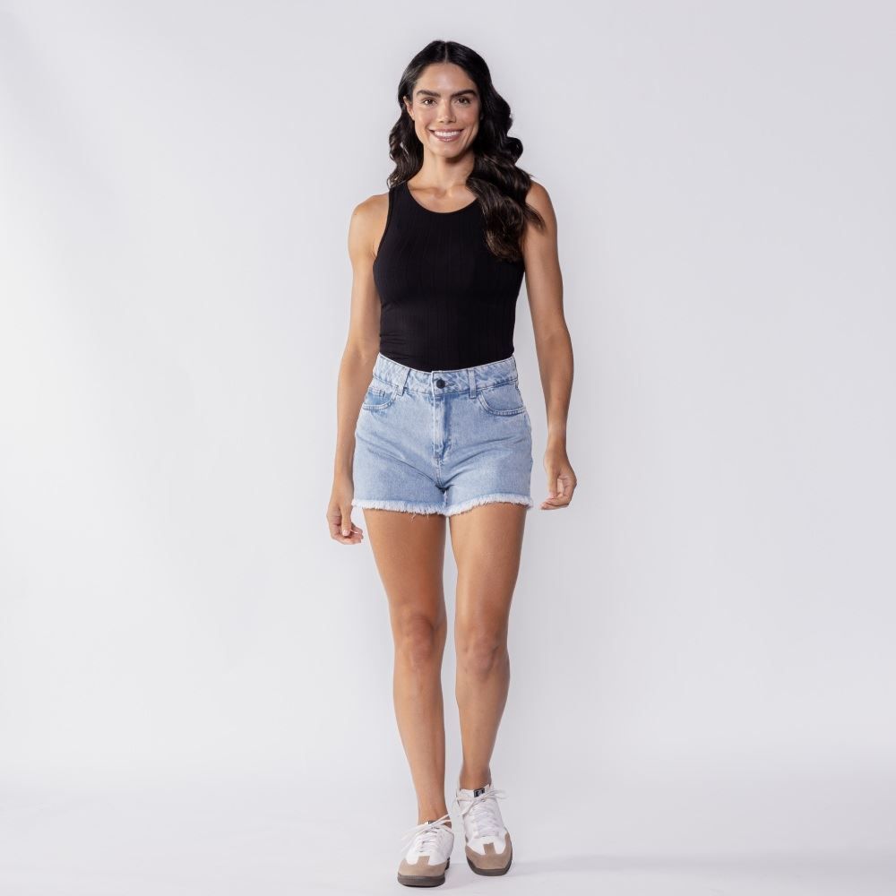 Regata Feminina Canelada Básica Patricia Foster