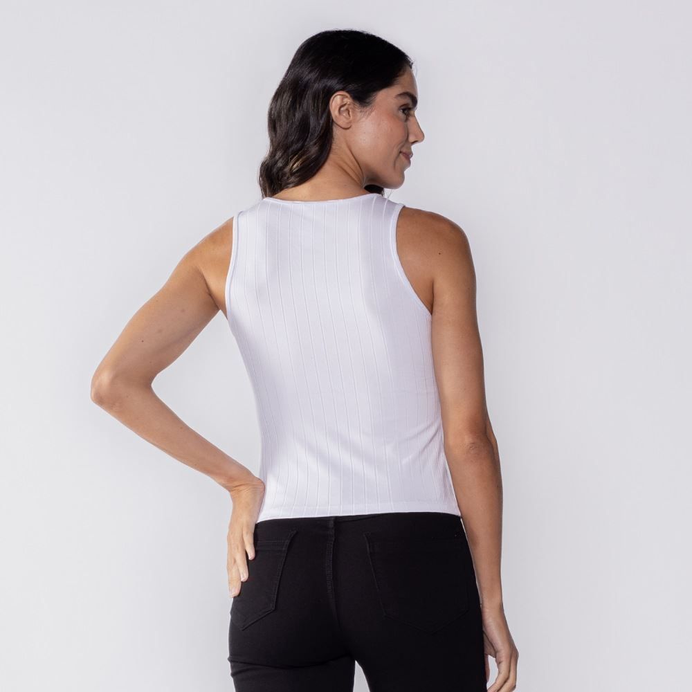 Regata Feminina Canelada Básica Patricia Foster