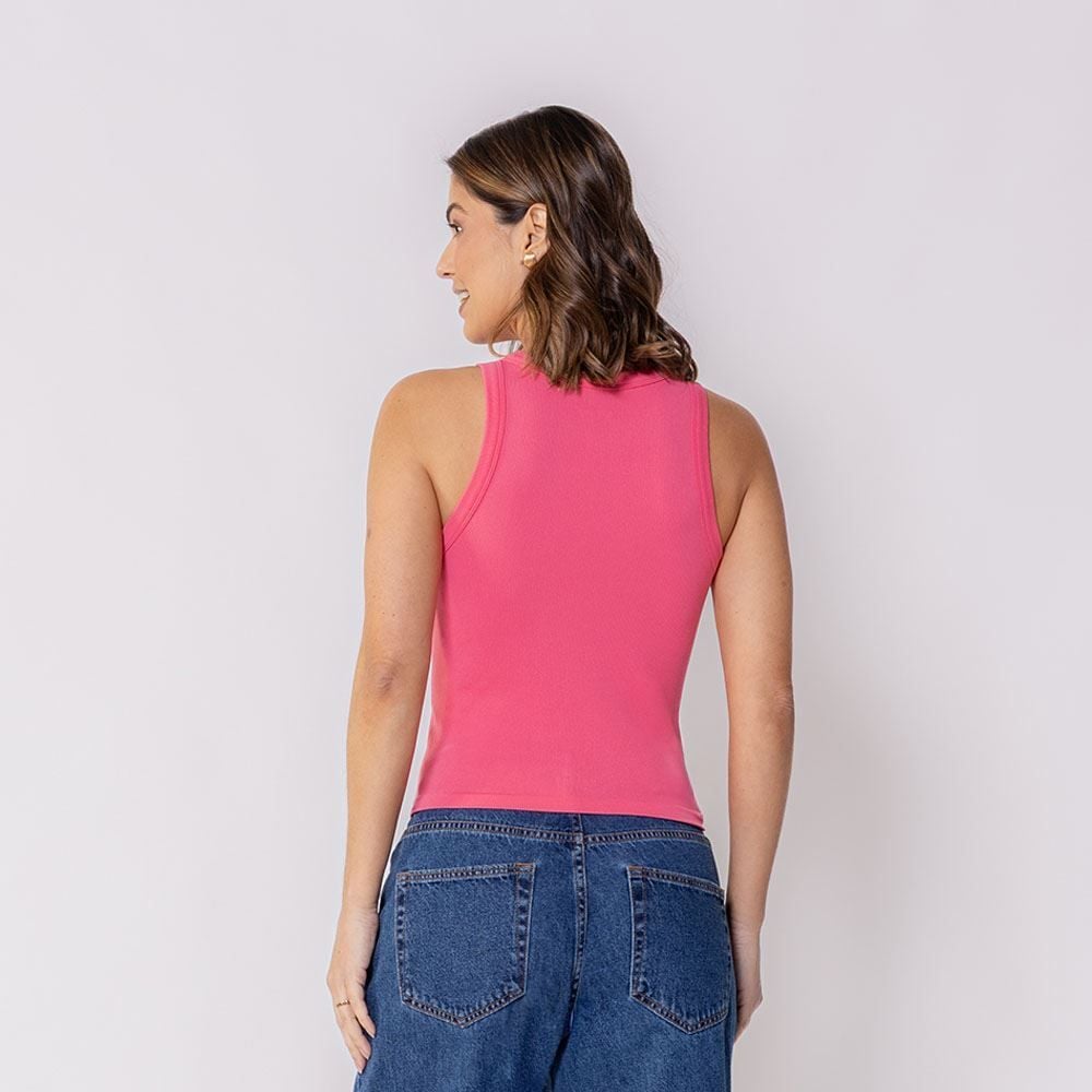 Regata Feminina Canelada Sem Costura Boby Blues