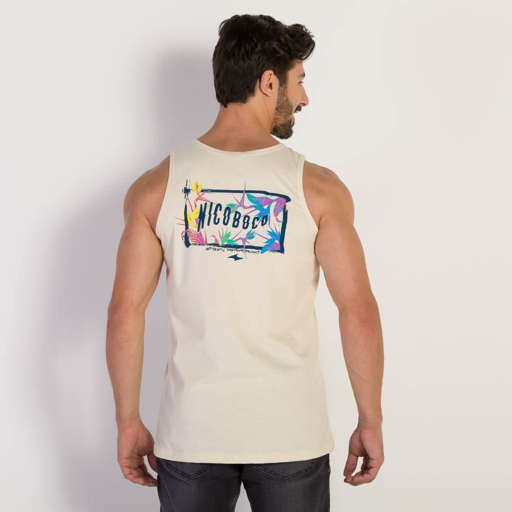 Regata Masculina Meia Malha Nicoboco