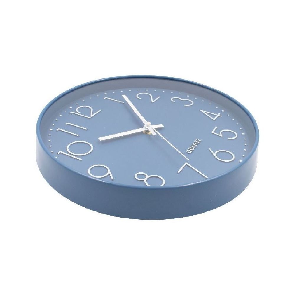 Relógio De Parede Azul Havan Casa - 30 Cm