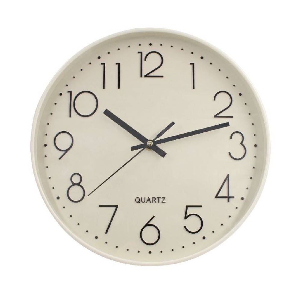 Relógio De Parede Bege Havan Casa - 30cm