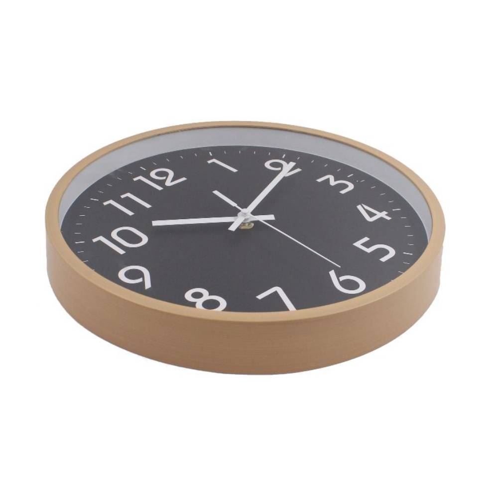 Relógio De Parede Bege Natural E Preto Havan Casa - 30cm