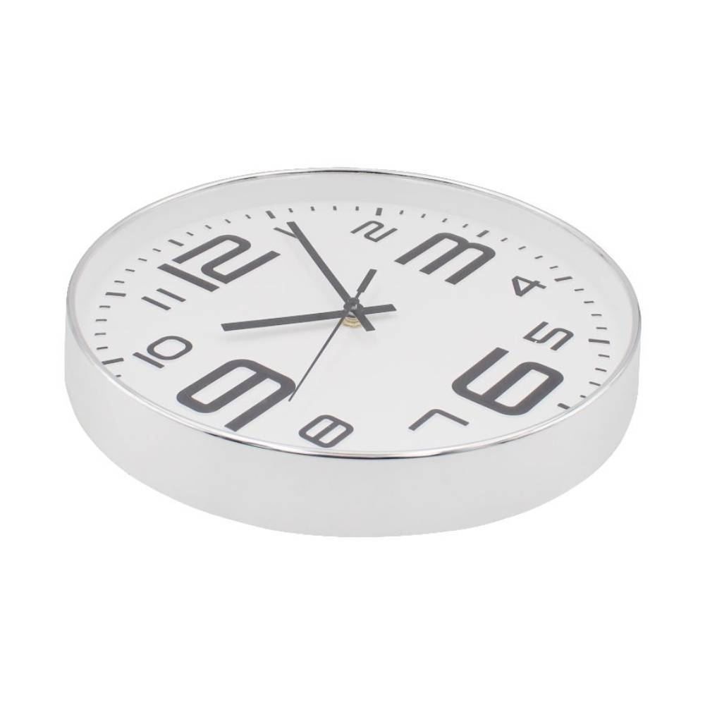Relógio De Parede Branco E Prata Havan Casa - 30cm