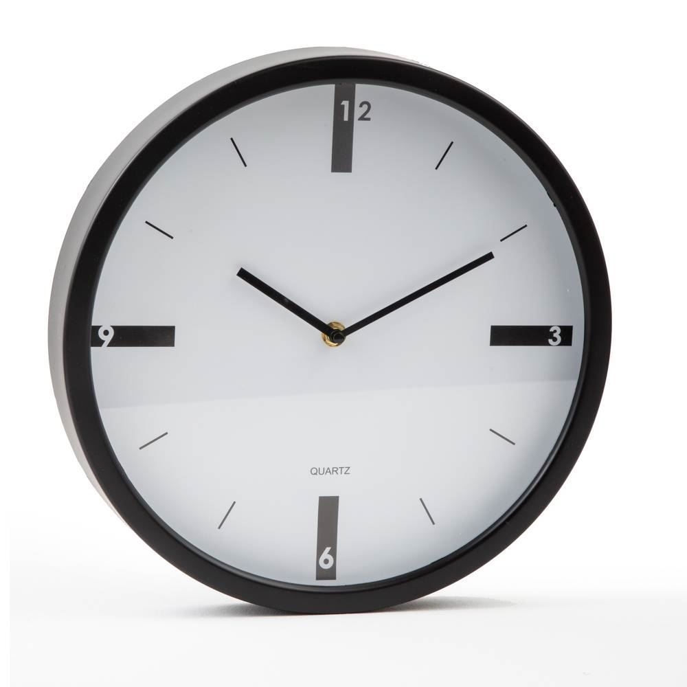 Relógio De Parede Havan Casa 30,5Cm - Preto e Branco 