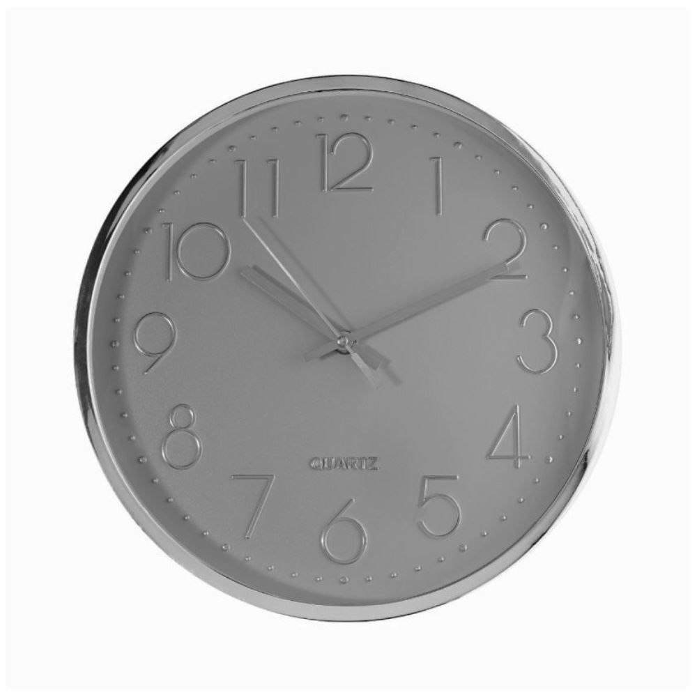 Relógio De Parede Lyor 30,5 Cm - Cinza