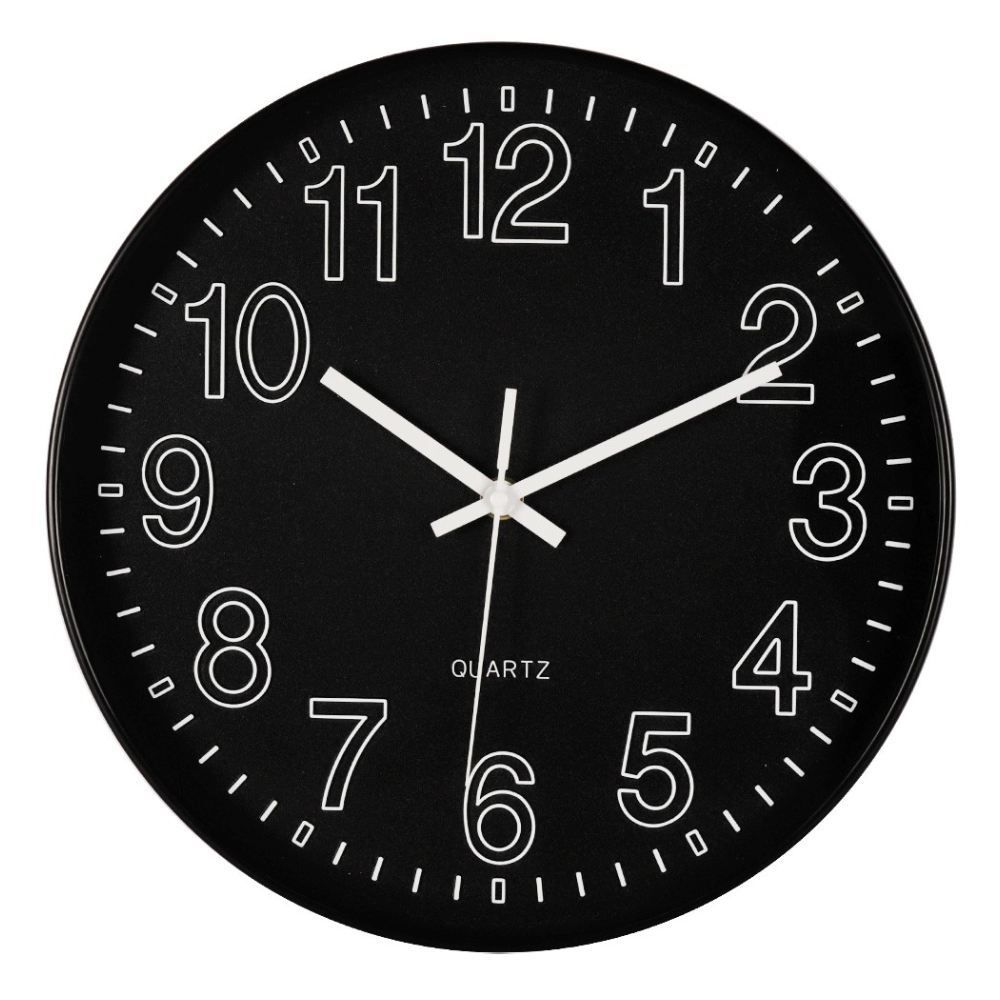 Relógio De Parede Preto Havan Casa 30Cm - Branco