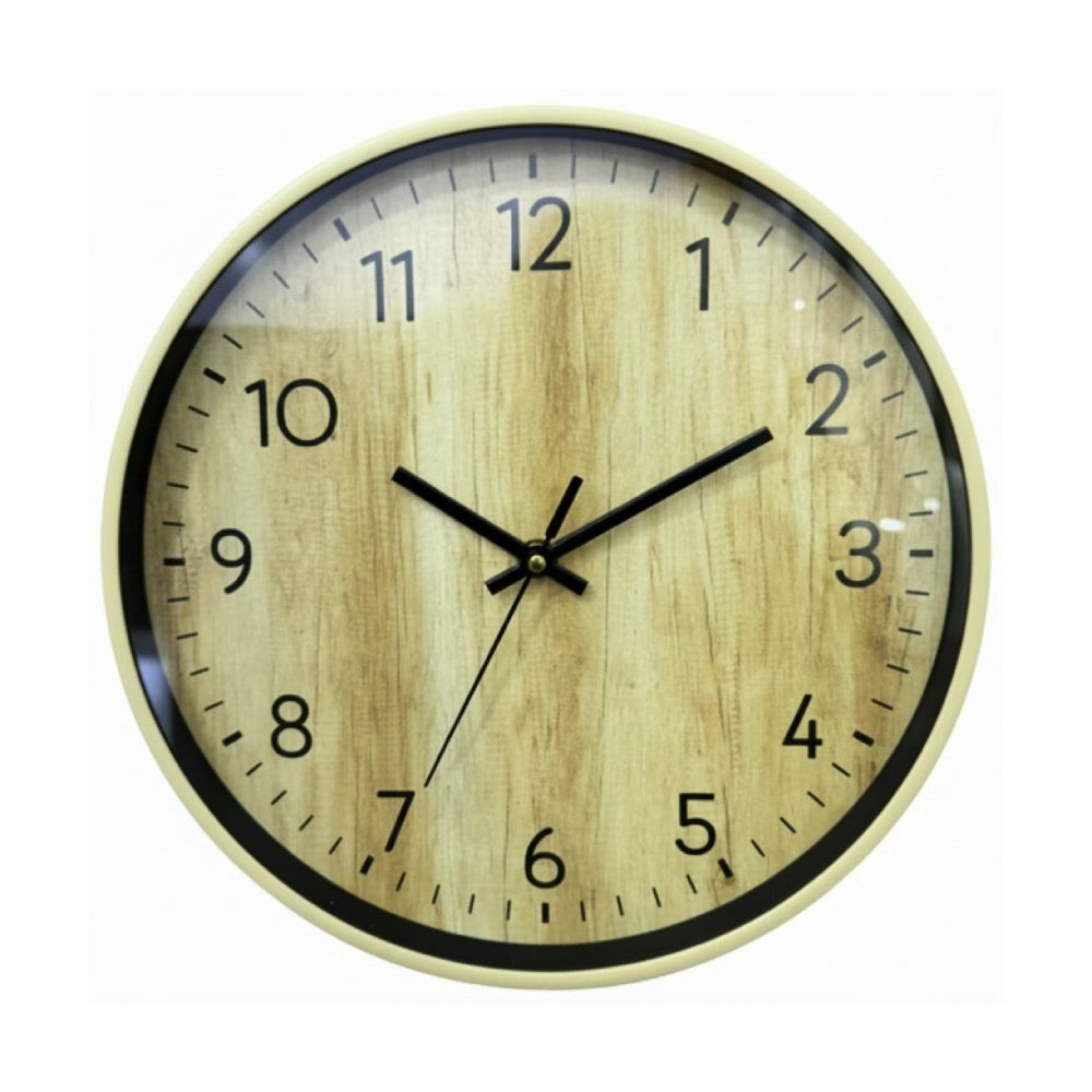 Relógio de Parede Redondo Madeira Havan Casa - 30 Cm