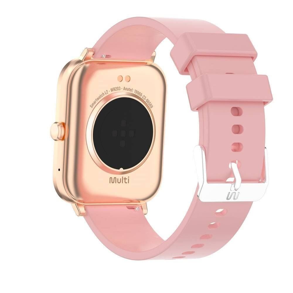 Relógio Smartwatch Multilaser Tela 1,83 Polegadas Proteção Ip67 L2 - Rosa