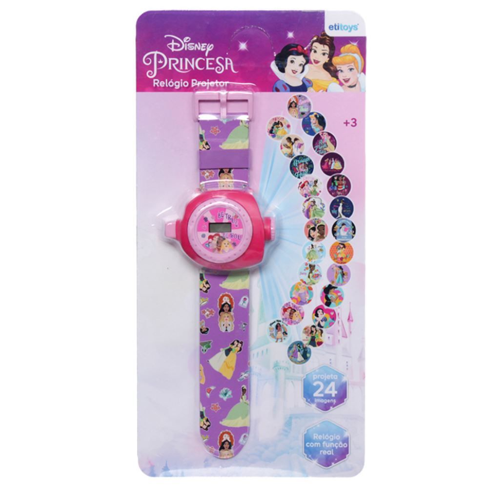 Relógio Projetor Princesas Etitoys - YD-1010