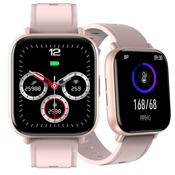 Relógio Smartwatch Philco Hit Wear 42Mm 1,7” Preto Bluetooth 8 Funções Bivolt - ROSA CLARO
