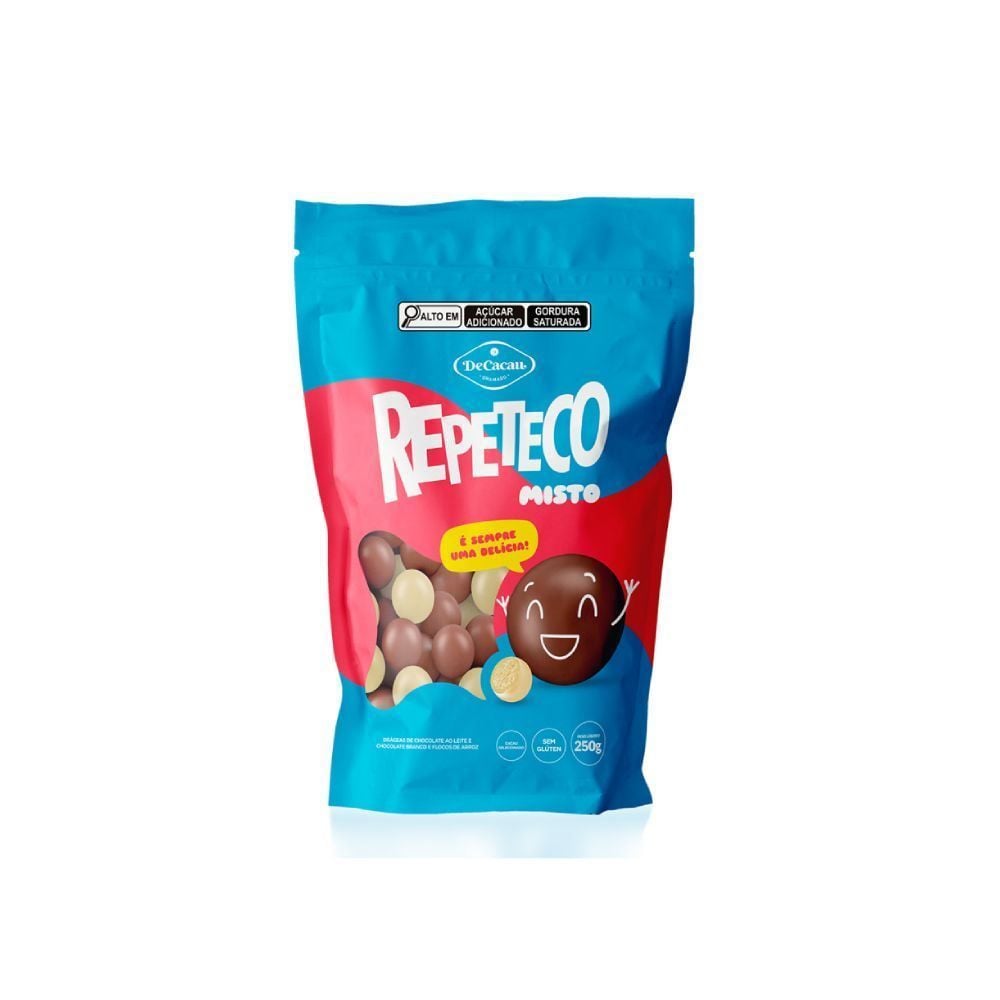 Repeteco Misto Chocolate Ao Leite E Branco Decacau - 250g
