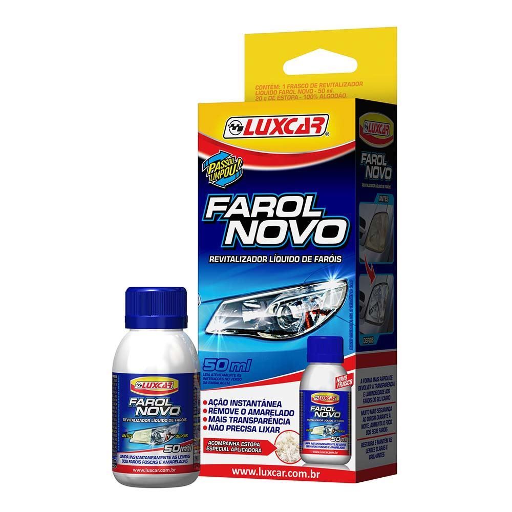 Revitalizador Líquido Farol Novo 50Ml Luxcar - Azul
