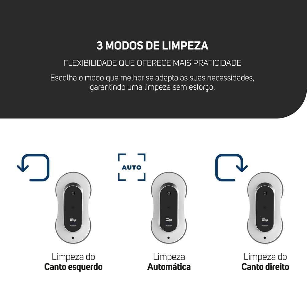 Robô De Limpeza Wap Robot W500 Policleaner Com Bateria De Emergência - Bivolt